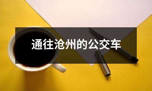 通往沧州的公交车