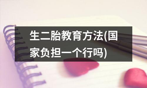 生二胎教育方法(国家负担一个行吗)