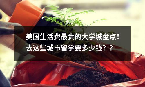 美国生活费最贵的大学城盘点!去这些城市留学要多少钱??