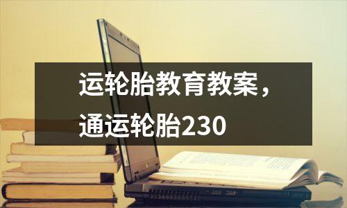 运轮胎教育教案，通运轮胎230