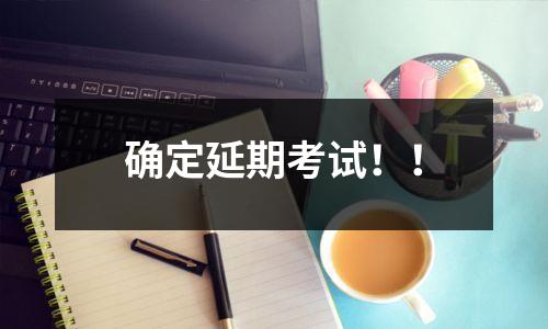 确定延期考试!!