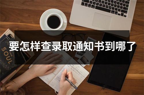 要怎样查录取通知书到哪了