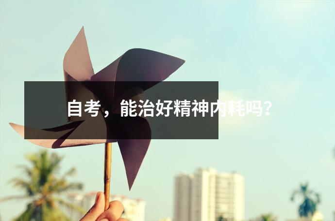 自考，能治好精神内耗吗？