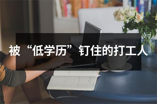 被“低学历”钉住的打工人