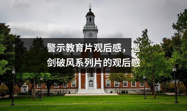 警示教育片观后感，巡剑破风系列片的观后感