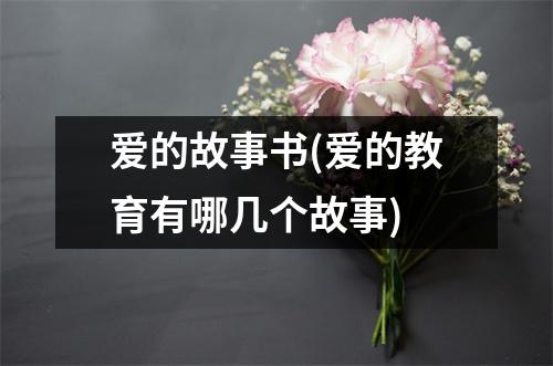 爱的故事书(爱的教育有哪几个故事)