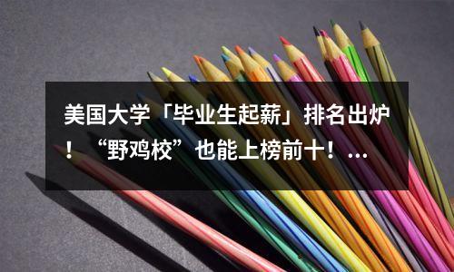 美国大学「毕业生起薪」排名出炉!“野鸡校”也能上榜前十!?