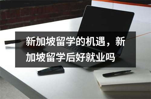 新加坡留学的机遇,新加坡留学后好就业吗