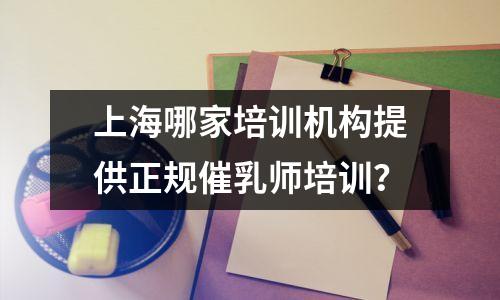 上海哪家培训机构提供正规催乳师培训?