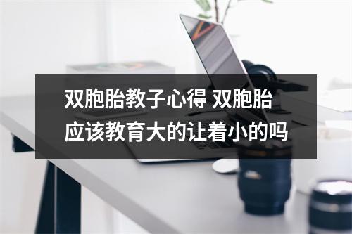 双胞胎教子心得 双胞胎应该教育大的让着小的吗