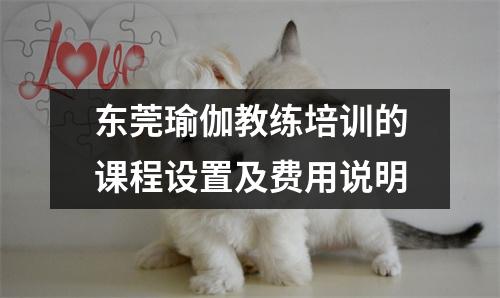 东莞瑜伽教练培训的课程设置及费用说明