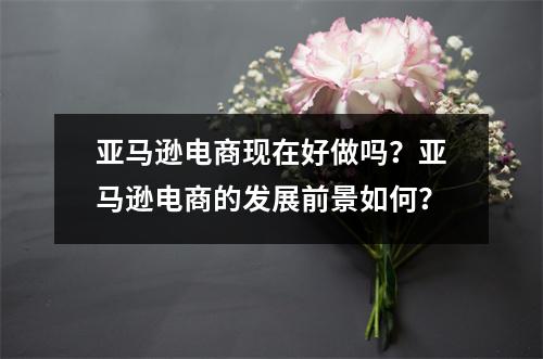亚马逊电商现在好做吗？亚马逊电商的发展前景如何？