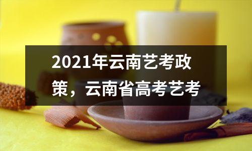 2021年云南艺考政策,云南省高考艺考