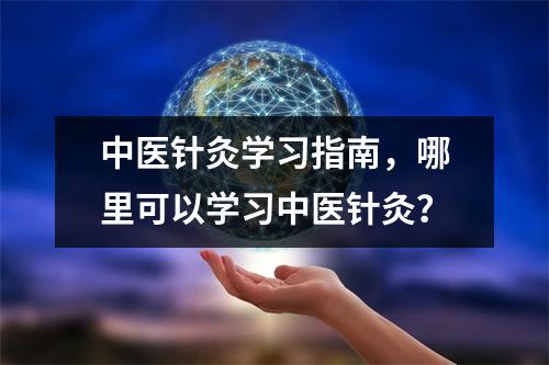 中医针灸学习指南,哪里可以学习中医针灸?