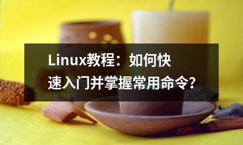 Linux教程:如何快速入门并掌握常用命令?