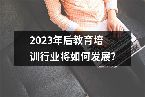 2023年后教育培训行业将如何发展?