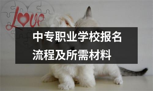 中专职业学校报名流程及所需材料