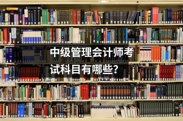 中级管理会计师考试科目有哪些?