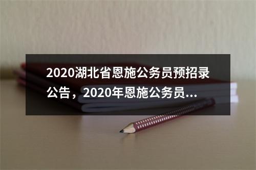 2020湖北省恩施公务员预招录公告,2020年恩施公务员考试职位表