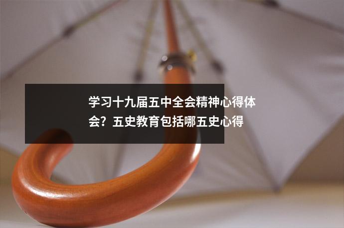 学习十九届五中全会精神心得体会?五史教育包括哪五史心得