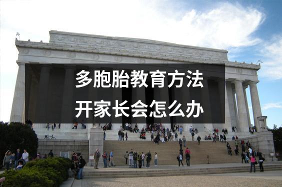 多胞胎教育方法 开家长会怎么办