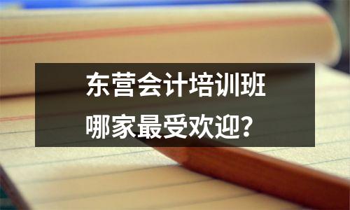 东营会计培训班哪家最受欢迎?