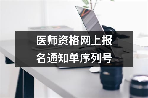 医师资格网上报名通知单序列号
