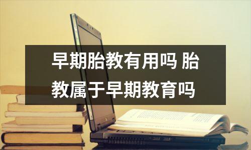 早期胎教有用吗 胎教属于早期教育吗
