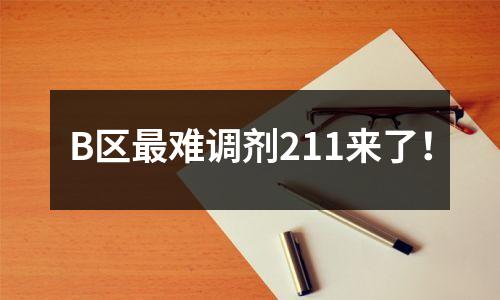 B区最难调剂211来了!