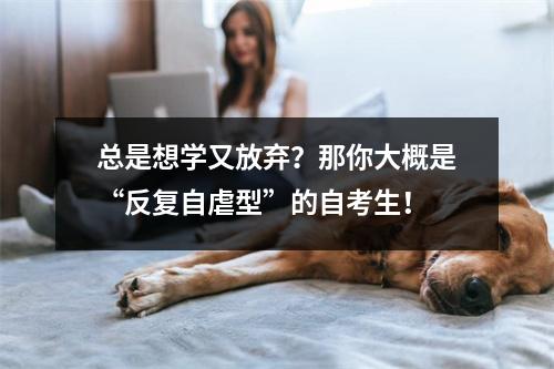 总是想学又放弃？那你大概是“反复自虐型”的自考生！