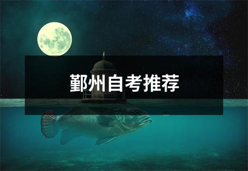 鄞州自考推荐