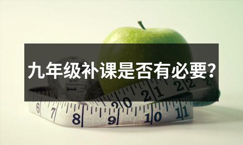 九年级补课是否有必要？