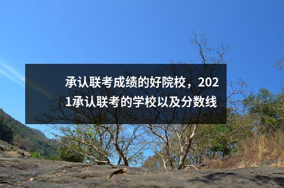 承认联考成绩的好院校,2021承认联考的学校以及分数线