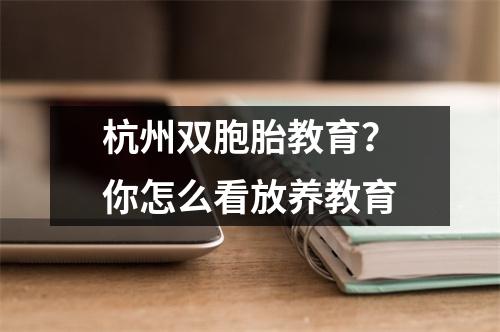 杭州双胞胎教育?你怎么看放养教育