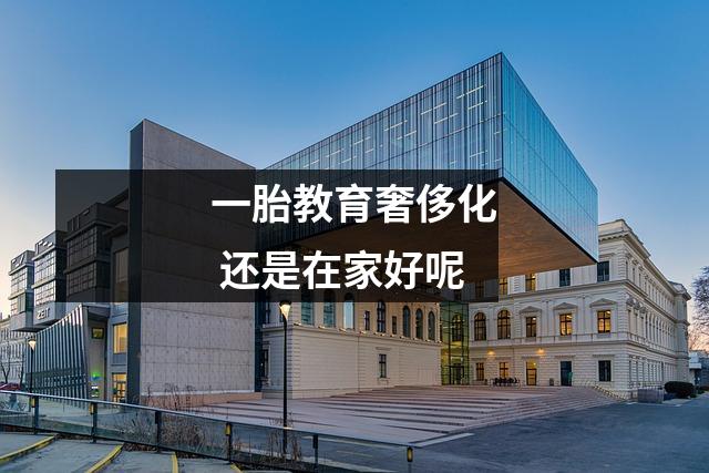 一胎教育奢侈化 还是在家好呢