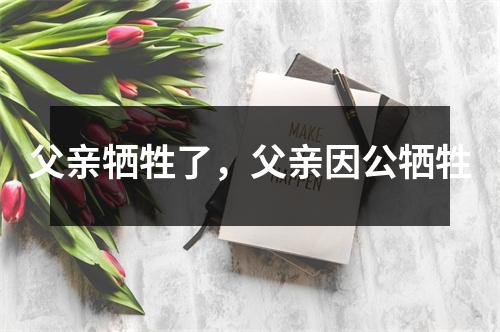 父亲牺牲了,父亲因公牺牲