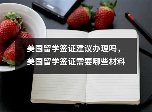 美国留学签证建议办理吗,美国留学签证需要哪些材料