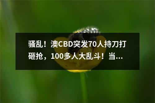 骚乱！澳CBD突发70人持刀打砸抢，100多人大乱斗！当地进入紧急状态、宵禁！还有华人亲历暴徒手持斧头，追着顾客狂砍