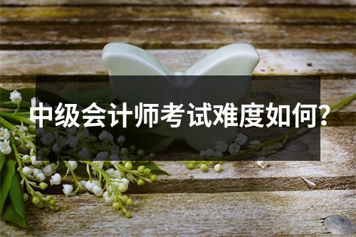 中级会计师考试难度如何?