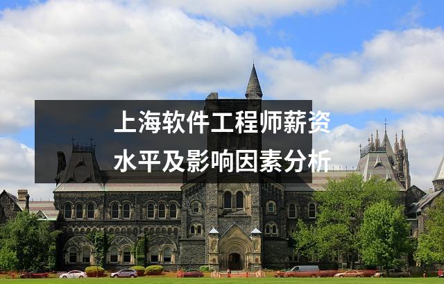 上海软件工程师薪资水平及影响因素分析