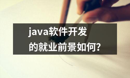 java软件开发的就业前景如何?
