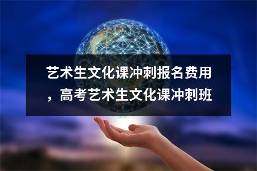 艺术生文化课冲刺报名费用,高考艺术生文化课冲刺班