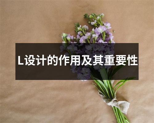 L设计的作用及其重要性