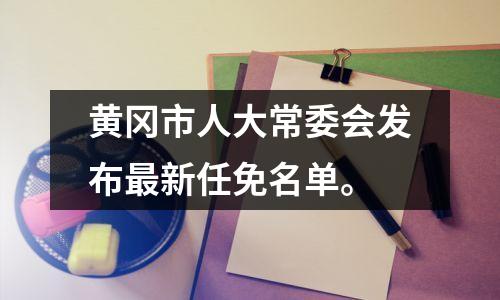 黄冈市人大常委会发布最新任免名单。