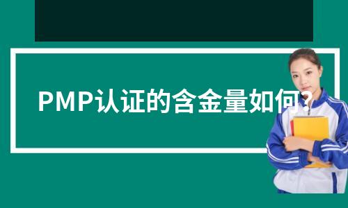 PMP认证的含金量如何?