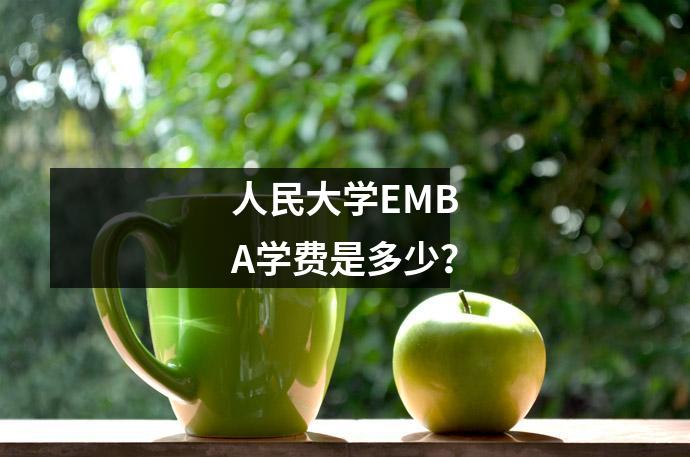 人民大学EMBA学费是多少？