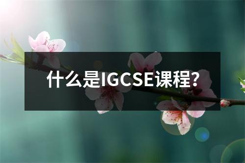 什么是IGCSE课程？