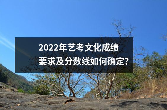 2022年艺考文化成绩要求及分数线如何确定？