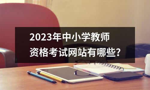 2023年中小学教师资格考试网站有哪些？