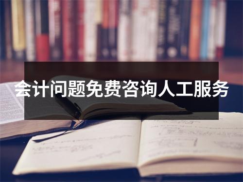 会计问题免费咨询人工服务